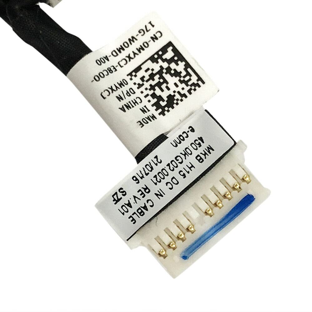 Fleshy Leaf DC Power Jack Harness Cable Replacement for Dell Inspiron 7501 7500 Vostro 7500 7501 0MYXCJ MYXCJ 450.0KG02.0021 450.0KG02.0011