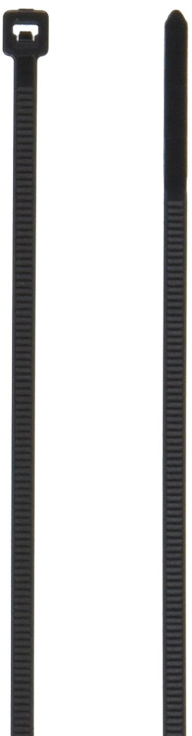 Hellermann Tyton T18R0HSM4 High Temp Cable Tie, 4" Long, 18lb Tensile Strength, PA66HS, Black (Pack of 1000)