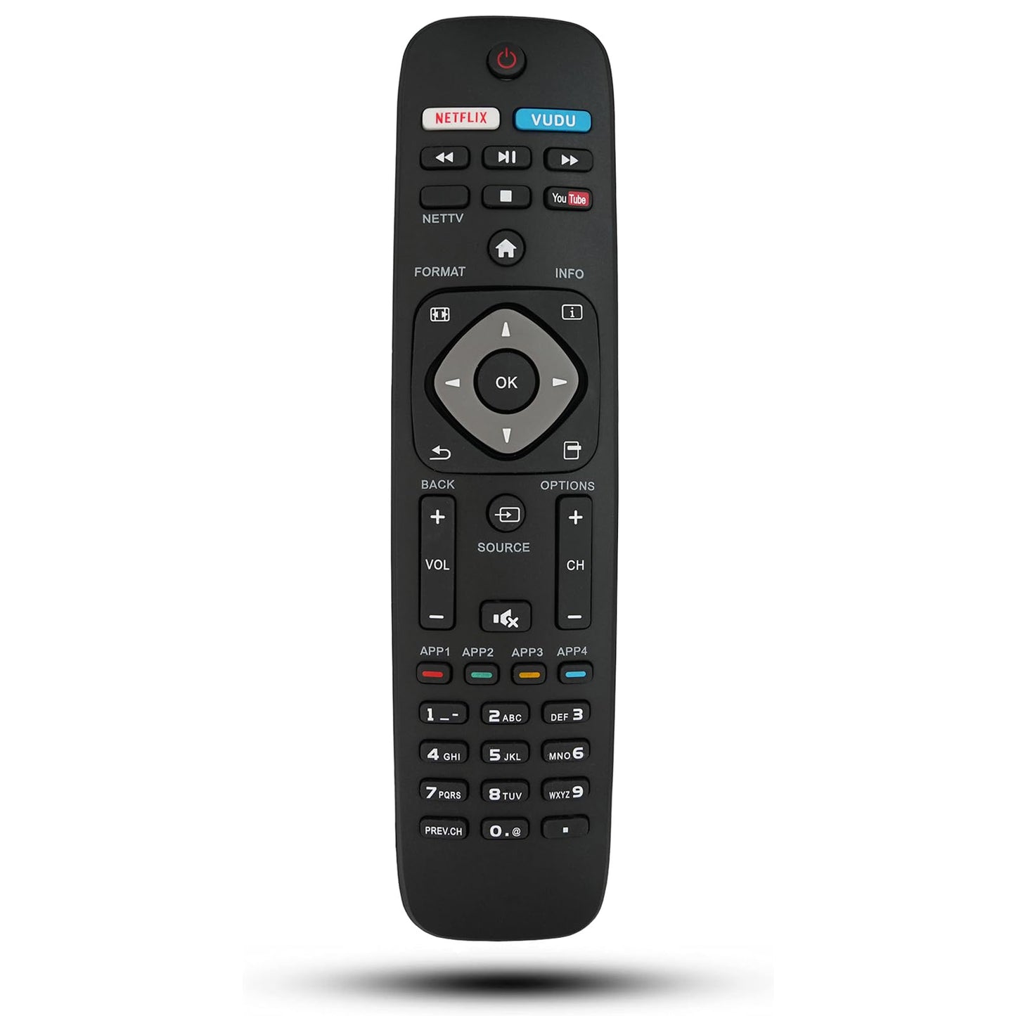 Replacement Remote Control for 55PFL5901/F7 55PFL5402/F7 40PFL4609/F7A 40PFL4909/F7A 49PFL4909/F7B Philips Smart TV