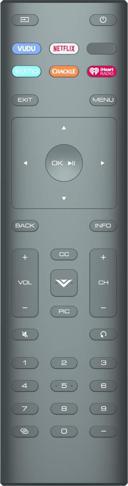 USARMT Universal Remote Control for XRT136 Replacement for VIZIO All LED LCD HD 4K UHD HDR Smart TVs