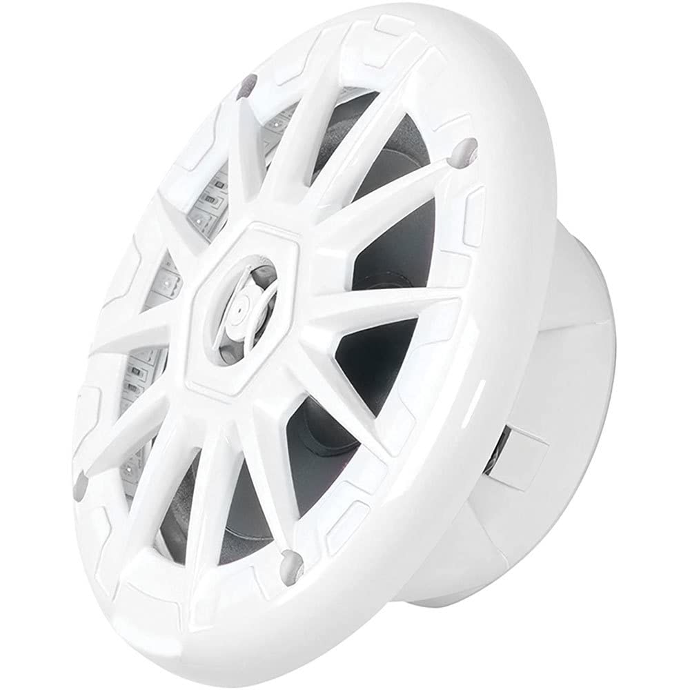 SEACHOICE 5-1/4" 150 Watt, 2-Way LED Speakers, White