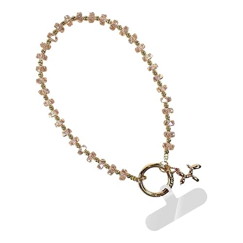 Save the Girls Clip and Go Phone Wristlet (Pink) - Hands Free Phone Wrist Strap - Multifunctional Women’s Bracelet or Necklace Holder On Strap