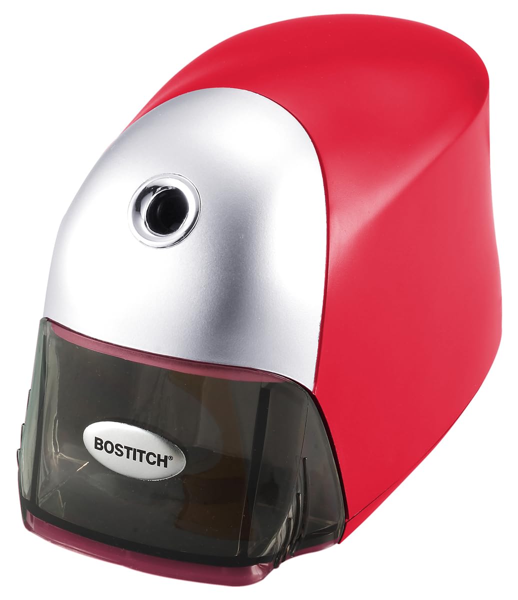 Bostitch Office QuietSharp Executive Heavy Duty Electric Pencil Sharpener for 65% Faster Sharpening and 6X Longer Cutter Life - Colored Pencil