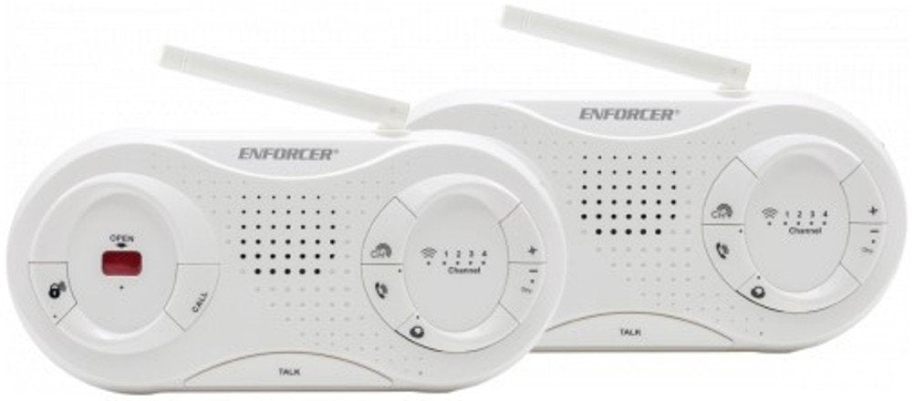Seco-Larm DP-T100-2Q ENFORCER Wireless Intercom Starter Kit, Range Up to 1000ft (300m), 4 Selectable Channels, Connect Up to 16 Wireless Intercoms