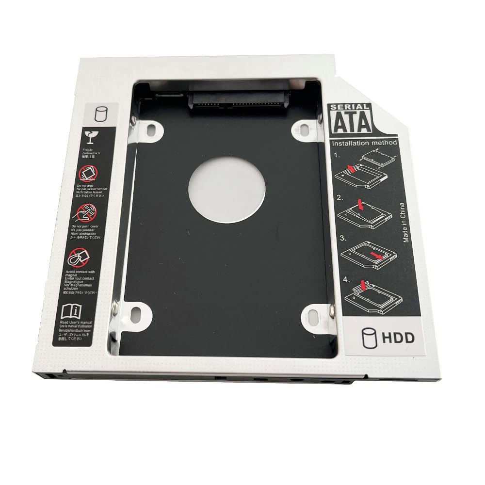 DY-tech 2nd Hard Disk Drive HDD SSD Caddy Adaptor for HP ProBook 4440s 4441s 4445s 4446s