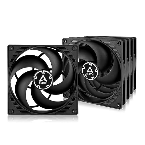 ARCTIC P14 PWM PST (5 Pack) - PC Fans, 140mm Case Fan with PWM Sharing Technology (PST), Pressure-optimised, Quiet Motor, Computer, Fan Speed