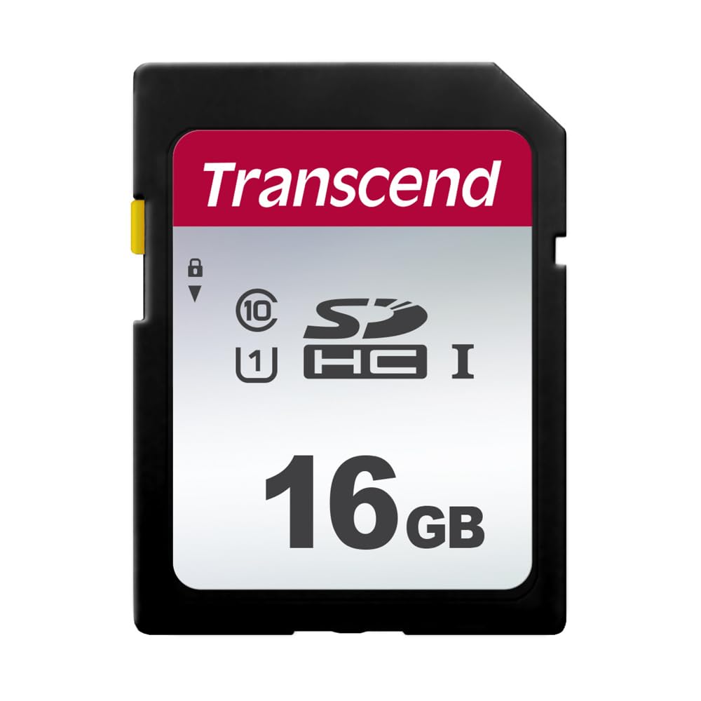 Transcend 16GB SDC300S SD UHS-I SDHC Memory Card, 95MB/s, U1, C10