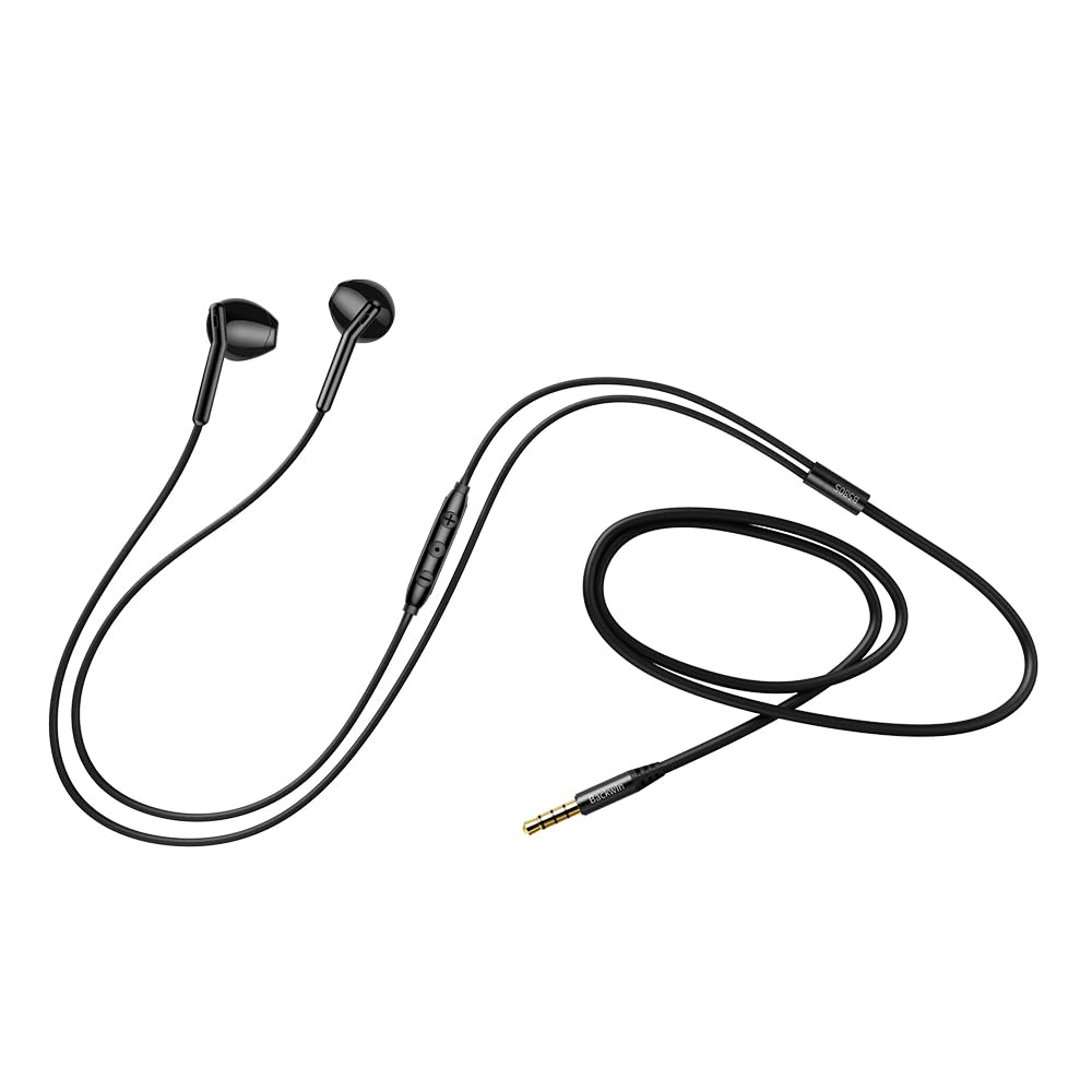 3.5MM Wired Earbuds with Microphone,Wired Headphone Stereo Bass Comfortable semi in ear sports headphones Call noise cancelling,High sound quality…