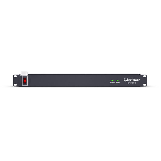 CyberPower CPS815RMS Surge Protector, 125V/15A, 1800 Joules, 8 Outlets, 6ft Power Cord, 1U Rackmount, UL Listed