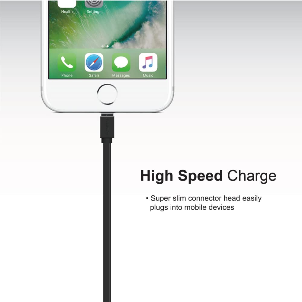 Gigastone ?5-Pack? Charging Cable for Apple Lightning Devices, 3ft Fast Charge 12W, Compatible with iPhone, iPad, Charging only, Data Sync not…