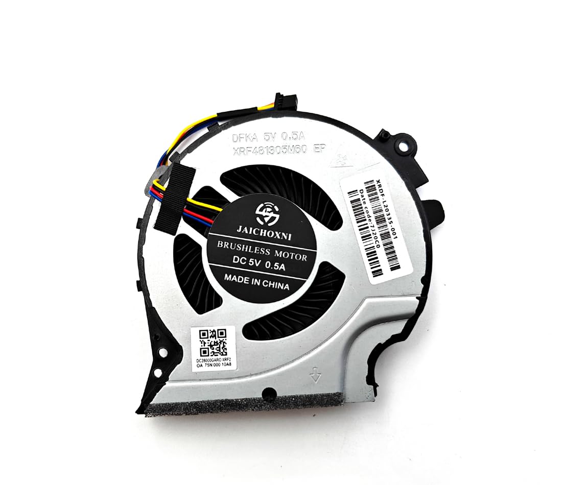 Replacement CPU and GPU Fan for HP Pavilion 15-CX 15-CX0020NR 15-CX0030NR 15-CX0040NR 15-CX0042NR 15-CX0045NR 15-CX0049NR 15-CX0056WM 15-CX0058WM