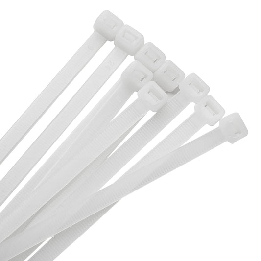 Clear Zip Ties 8 Inch Heavy Duty White 50 lb UV Resistant Cable Wire Wraps for Home Garden Office Garage Travel Craft Outdoor Indoor Use 1000 Pack