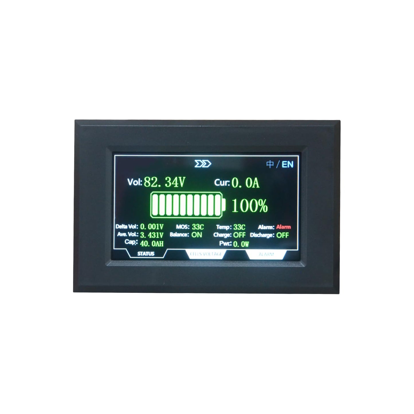LVNOON Touch LCD Display 4.3 inches for LVNOON LB04, LB06, LB1A, LB2A and PB1A2A Smart Active Inverter BMS Usage(LC43)