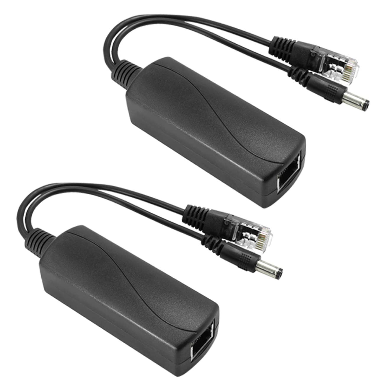 JacobsParts 48V to 12V 2A PoE Splitter Adapter IEEE 802.3af Compliant for Surveillance Security Camera, VoIP Phone, WAP, IP Cameras, Wireless AP
