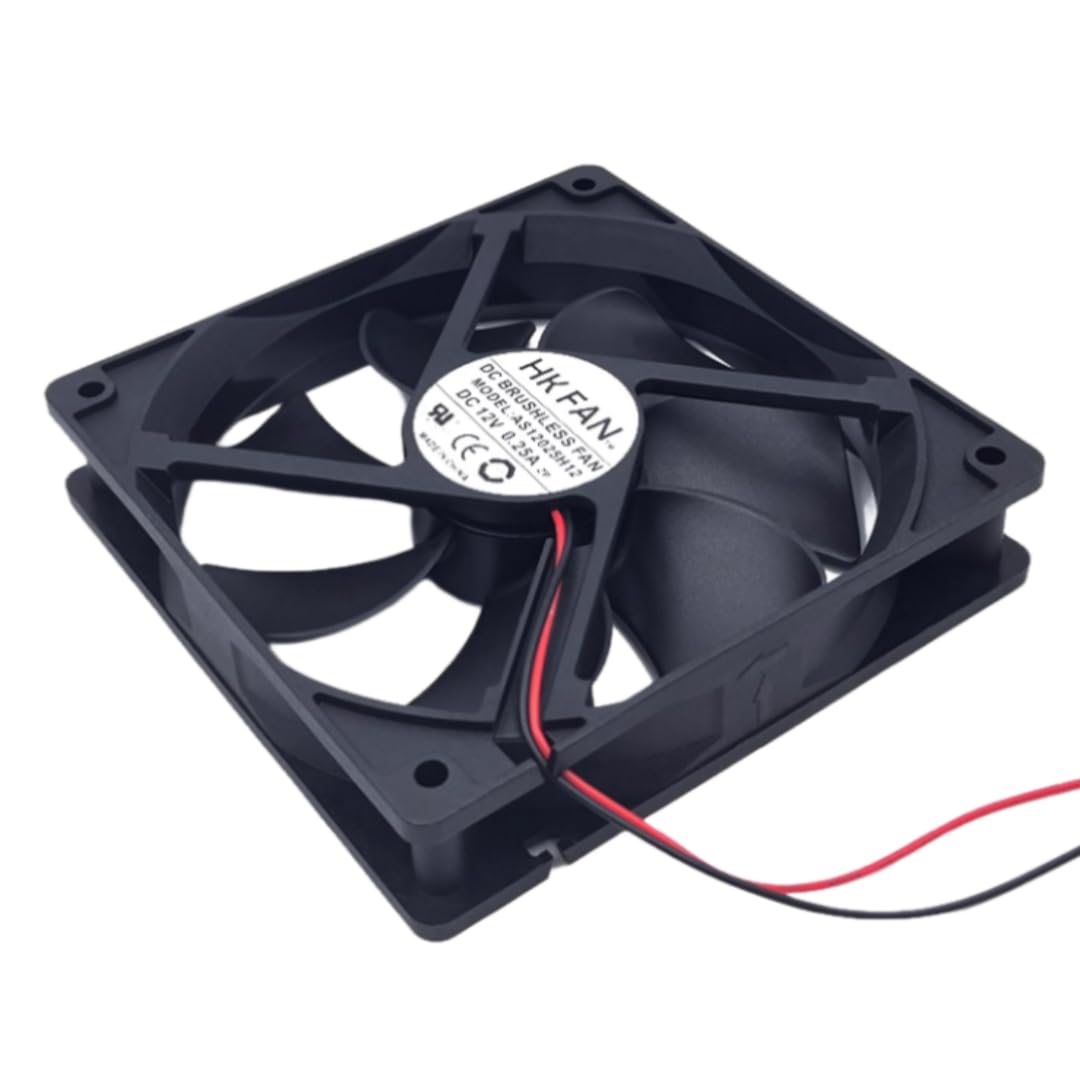 AS12025H12 Fan 12CM for 12V 0.25A 12025 120X120X25MM 2-Wire Cooling Fan