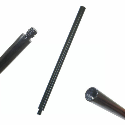 AUXPhome Metal Tripod Extender Tube - 6" Extension Rod with 1/4"-20 Female & Male Threads for DSLR, SLR, Action Cameras & More - Black