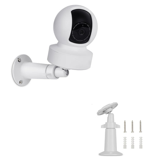 360° Adjustable Wall Mount Compatible with Kasa Indoor Pan/Tilt Smart Security Camera/Kasa 2K QHD Camera Pan/TP-Link Tapo C200, Rustproof Aluminum