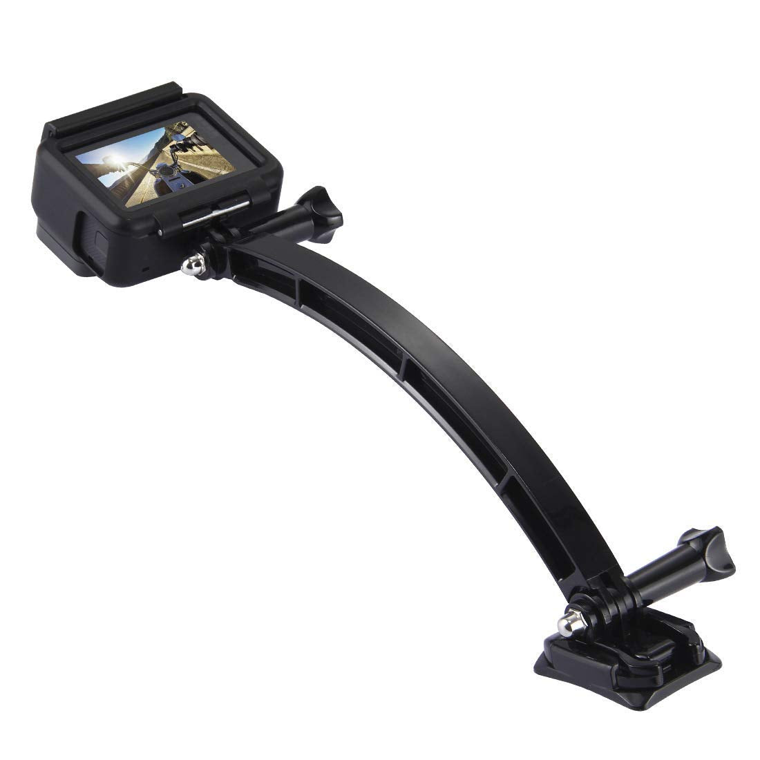 OctinPris 3-in-1 Curved Arced Extension Arms in Different Lengths(7.5/13.5/19.5cm) Compatible for Gopro Series, SJCAMs, Geekpro and Other Action Cams