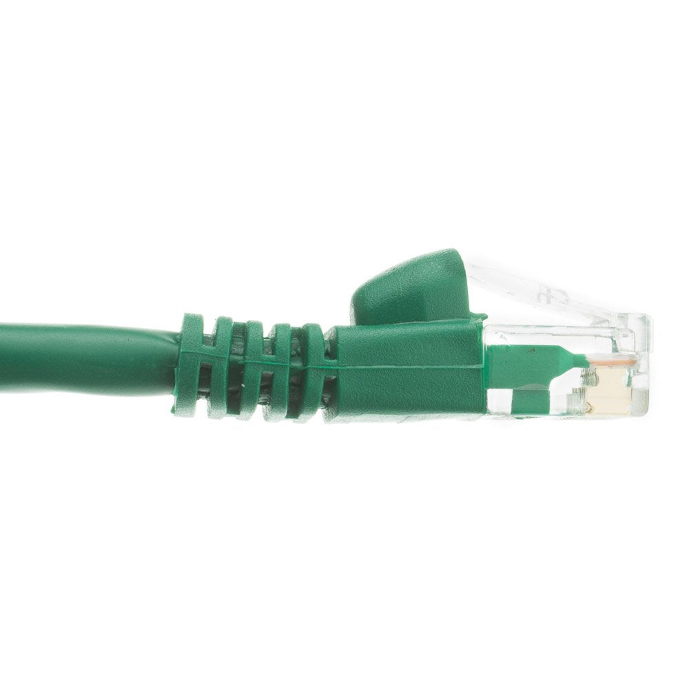CableWholesale Cat5e UTP Ethernet Cable, Snagless Boot, PoE, 100 ft, Green