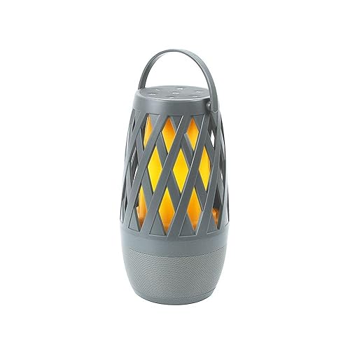 Limitless TikiTunes Pro Portable Bluetooth 10-Watt Speaker with 3-Mode LED Flame Light, Pair up to 100 Speakers, 4000 mAh Battery
