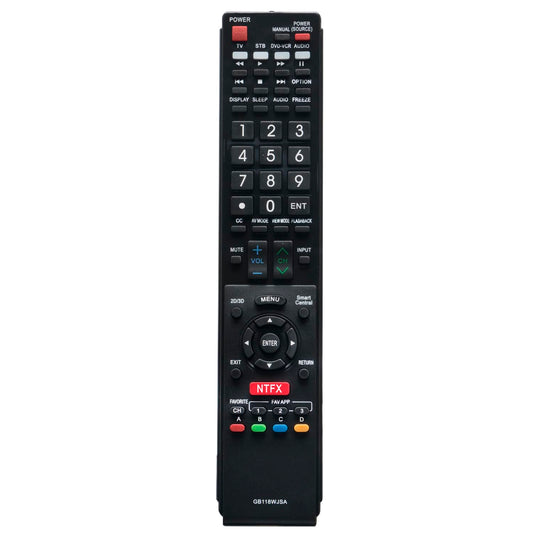 GB118WJSA Replacd Remote Control fit for Sharp TV LC-70LE660U LC-70C6600U LC-60LE660U LC-60C6600U LC-80LE661U LC-70EQ30U LC-70LE661U LC-60EQ30U