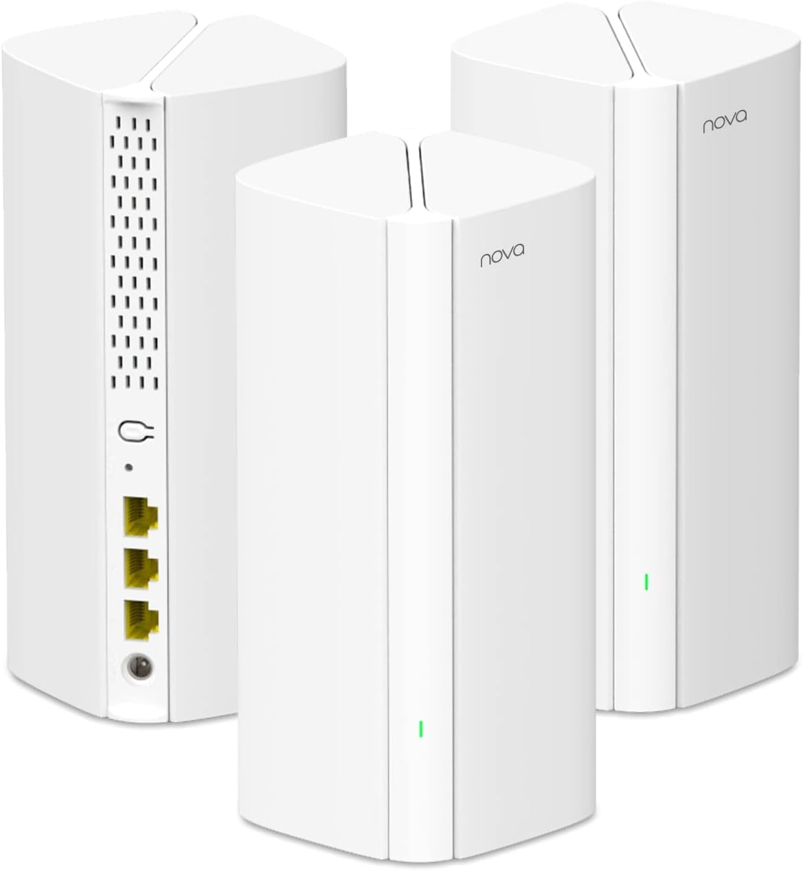 Tenda AX3000 Mesh WiFi 6 System Nova MX12-7000 sq.ft WiFi Coverage - - 1.7 GHz Quad-Core CPU - Dual-Band Mesh Network for 160+ Devices - 3 Gigabit