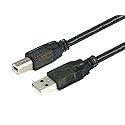 Monoprice USB 2.0 Extension Cable - USB Type-A to USB Type-B, Male to Male, Active, 28/24AWG, 33 Feet, Black