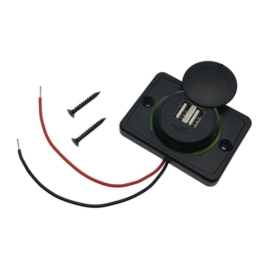 HYXUAN Car 12V RV USB Charger, Quick Charger 3.0 Wall Mount USB Charging?for Car Camper Boat Marine