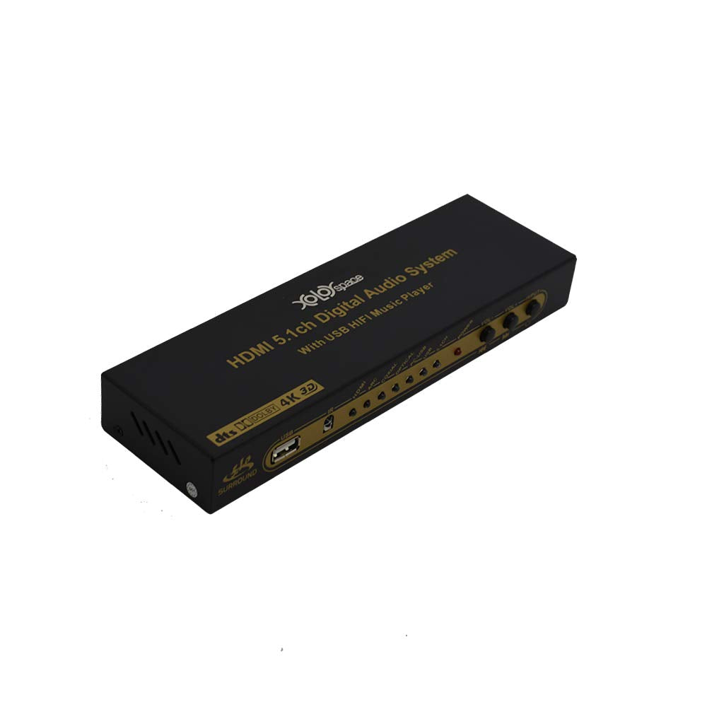 XOLORspace DU50 HDMI/ARC/COAXIAL/Optical/USB to 5.1 Audio decoder System with Remote Control