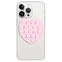 CIEO Silicone phone grip, strong suction, Heart-shaped phone holder,suitable for selfies and videos on mirrors, bathrooms and smooth surfaces