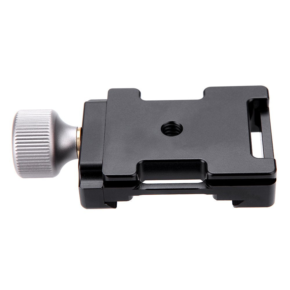 Andoer Mini Adjustable Clamp Aluminium Quick Release Plate Compatible with Arca Swiss QR 38 mm