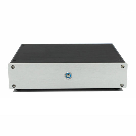 Dual AD1865R NOS DAC R2R HiFi Audio Decoder Converter with Balanced XLR Output, Coaxial Input for Home Stereo System (Silver)