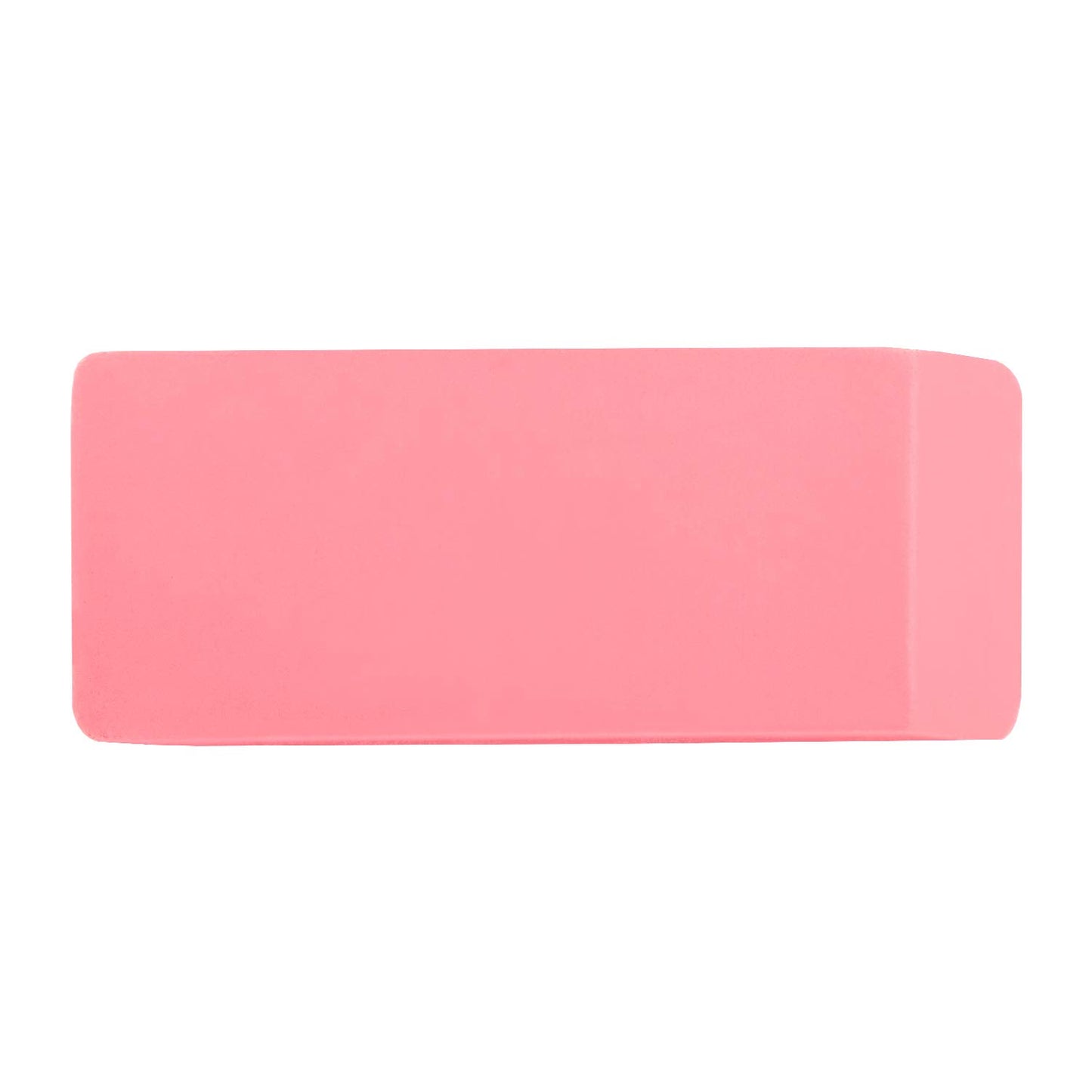 Amazon Basics Rectangular Erasers for School and Office, Pink, Art Eraser for Drawing, Stationery Supplies, 24 Count