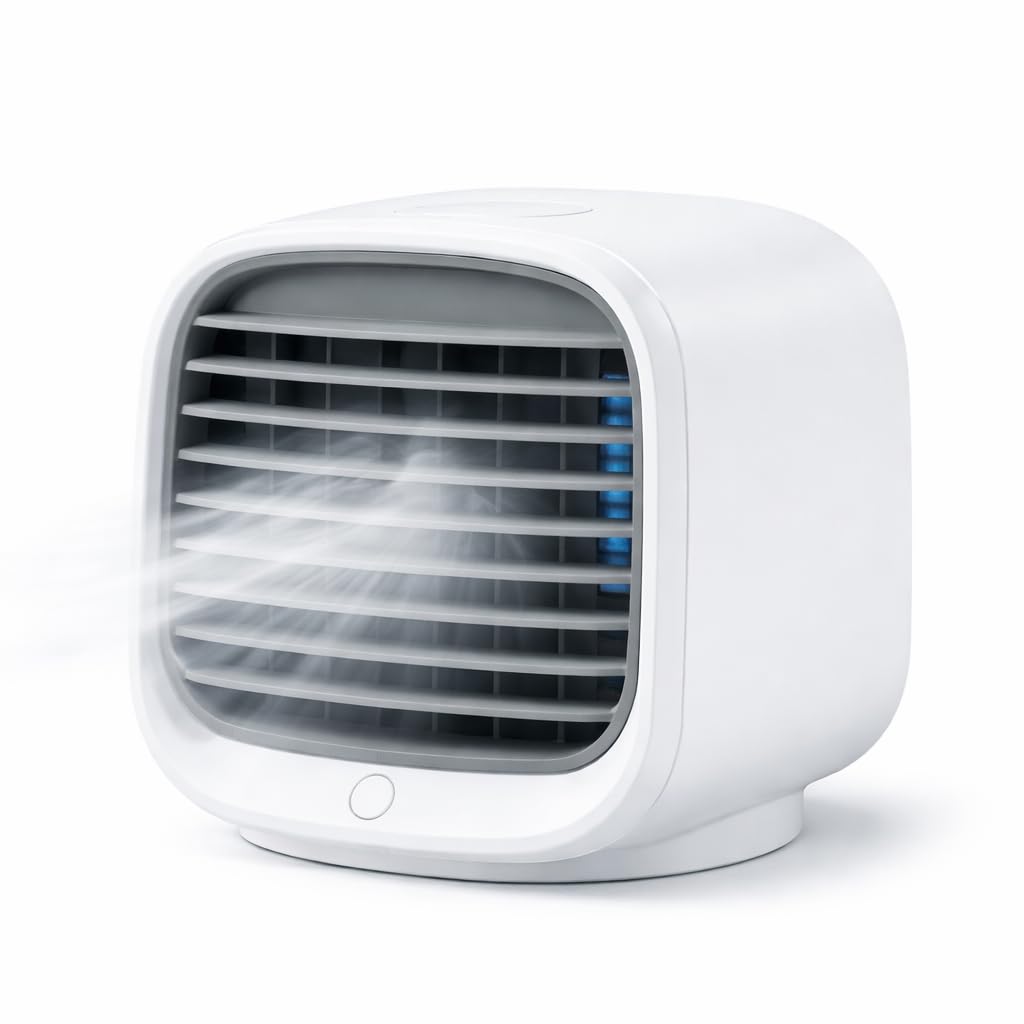 Vurzena Table Fan, Portable Desktop Fan for Home, Office, and Bedroom Use
