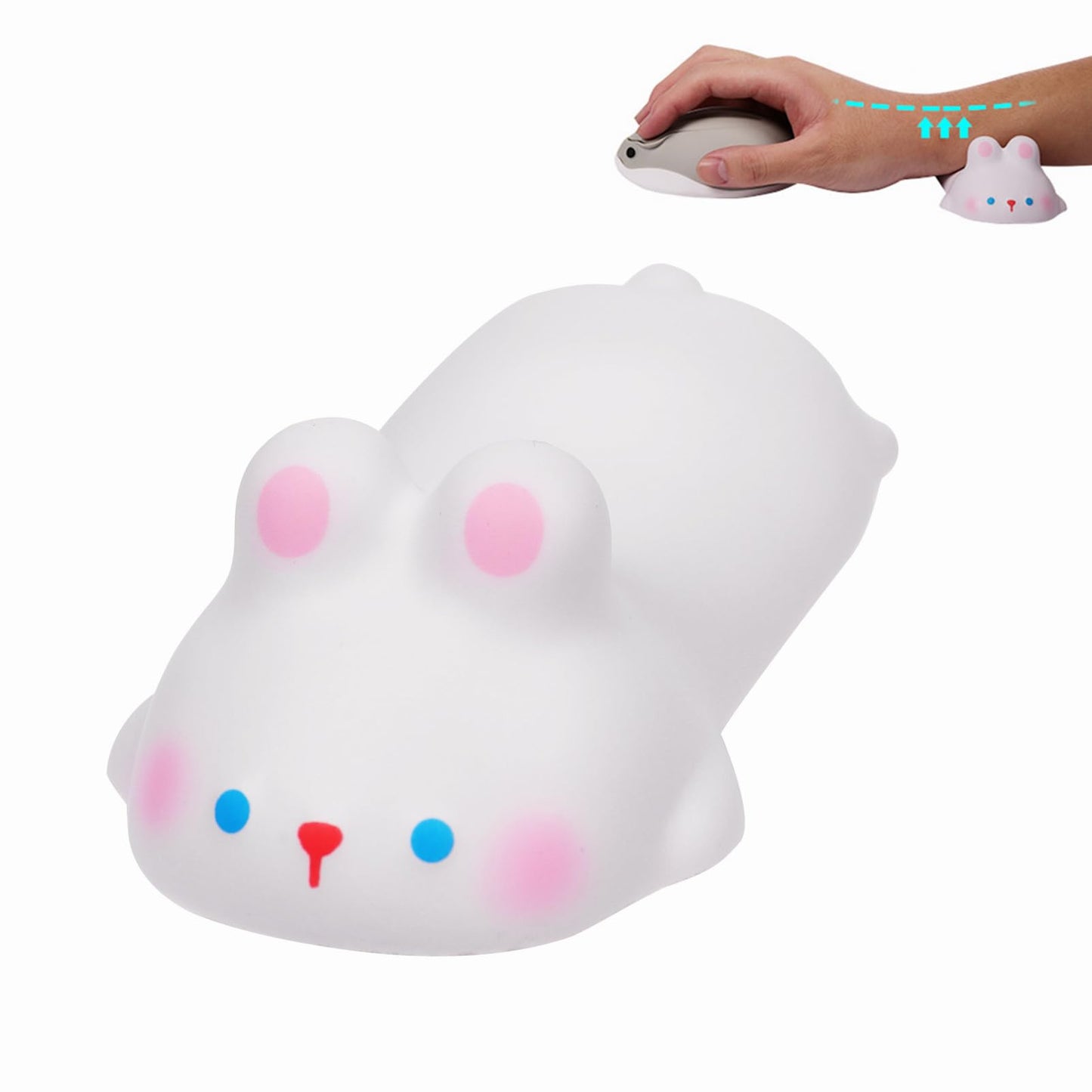 Small Wrist Rest Mouse Pad for Mouse, Mini Cute Ergonomic Cartoon Mousepad Memory Foam Design Animal Shape Wrist Support Pillow Rest Cushion Mat