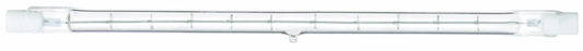 Satco S4198 1000 Watt 15000 Lumens T3 Halogen Double Ended R7S Base 120 Volt Clear 254mm Light Bulb, Dimmable , White