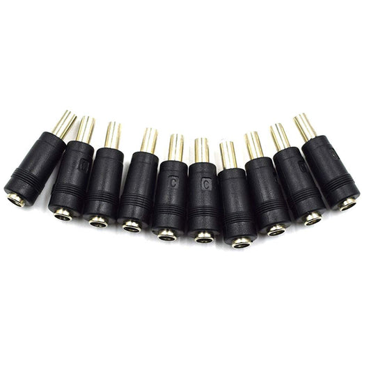 Hxchen 10Pcs DC Power Adapter 5.5x2.1mm Female Jack to 5.5x2.5mm Male Plug Electrical Socket Outlet for Universal Laptop Interface Power Cable