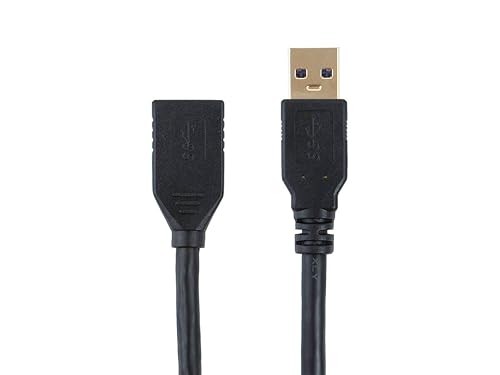 Monoprice USB 3.0 Type-A to Type-A Extension Cable - Male to Female, 6 Feet, Black - Select Series