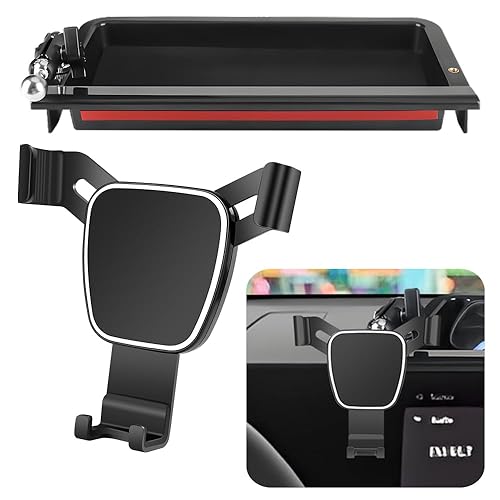 LUNQIN Car Phone Holder Center Console Organizer for Kia K4 2025 2026 Auto Accessories Navigation Bracket Interior Decoration Screen Dash Board Mobile