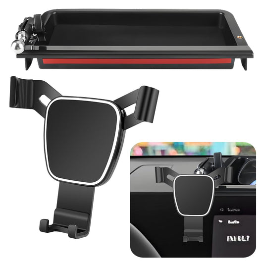 LUNQIN Car Phone Holder Center Console Organizer for Kia K4 2025 2026 Auto Accessories Navigation Bracket Interior Decoration Screen Dash Board Mobile