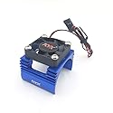 KYX Racing Alloy Heatsink with Cooling Fan for RC Crawlers 540 550 Size Motor Blue