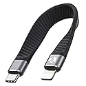 Afterplug Short USB-C to Lightning Cable, 5-inch, MFi Certified, Fast Charger for iPhone & iPad (Not Compatible with Audio DAC or USB-C iPhone/iPad…