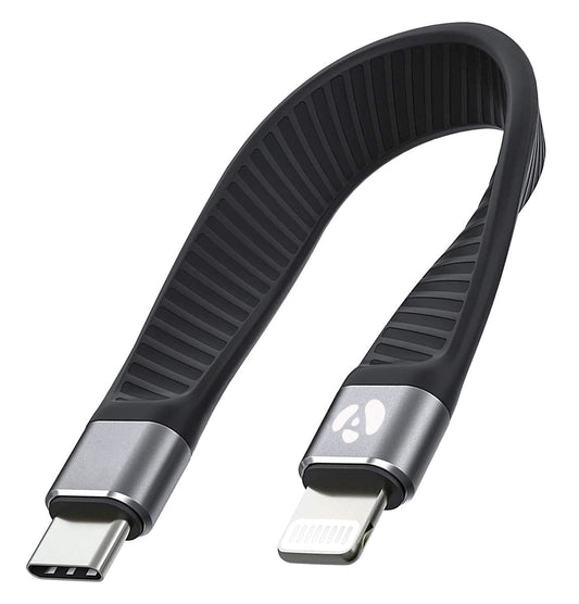 Afterplug Short USB-C to Lightning Cable, 5-inch, MFi Certified, Fast Charger for iPhone & iPad (Not Compatible with Audio DAC or USB-C iPhone/iPad…