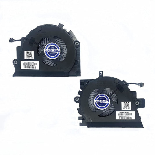 Landalanya Replacement New CPU & GPU Cooling Fan for HP Zbook 15-G3 Series Laptop 848251-001 848252-001 DC28000GVF0 DC28000GXF0 DC 5V 0.5A