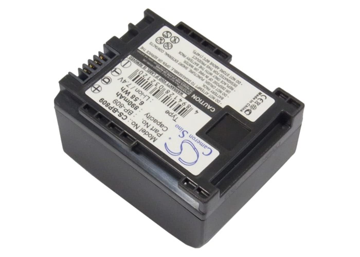 VI VINTRONS 890mAh Battery for Canon Vixia HF10, Vixia HF11, Vixia HF100, Vixia HG20