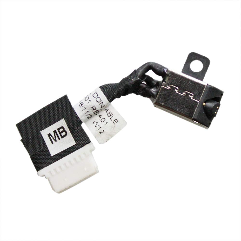 GinTai DC Power Jack Harness Cable Socket Plug Charging Port Replacement for Dell in-spiron 14 5480 5580/5485 5488 5498 5590 5598 Vostro 5481 5581