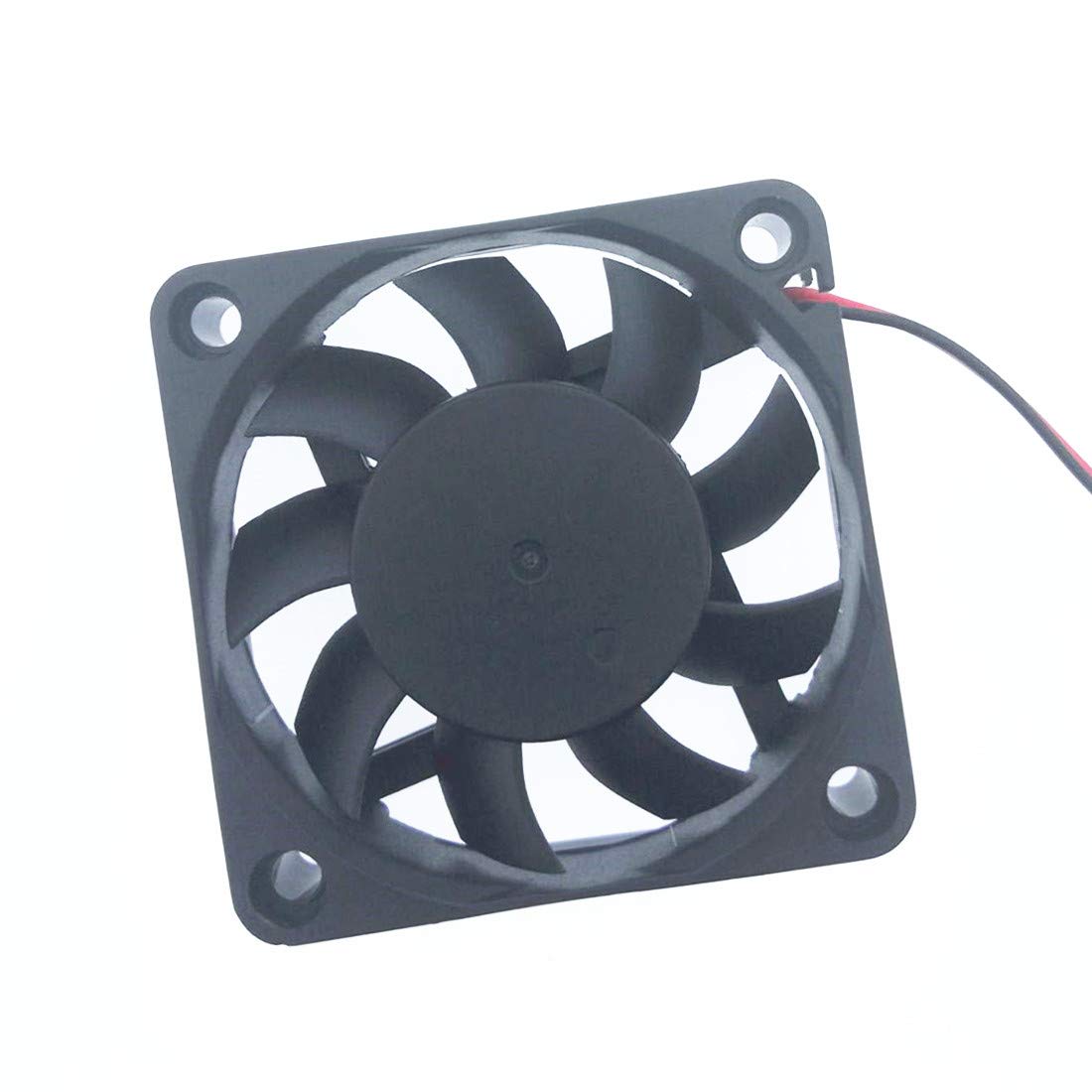Ronyaoko High Speed DC 12V Brushless Cooling Fan 60mm x 60mm x 15mm 6cm 0.16A 2 Wires Computer Case PC Cooler XH2.54