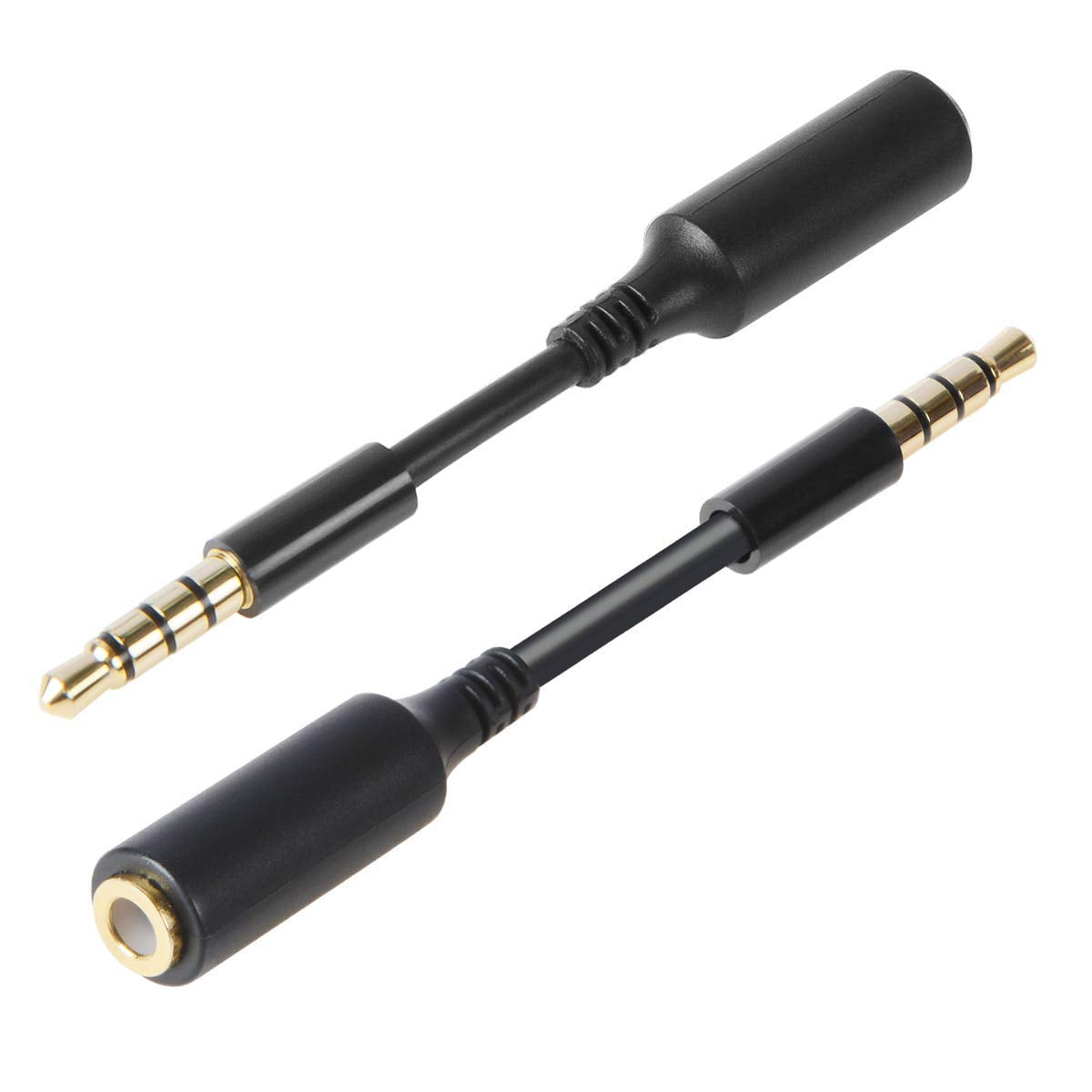5-Pack AUX Headphone 3.5mm Extension Cable - Male to Female Extender Audio Auxiliary Jack Adapter Wire Cord Plug Connector for iPhone iPod iPad