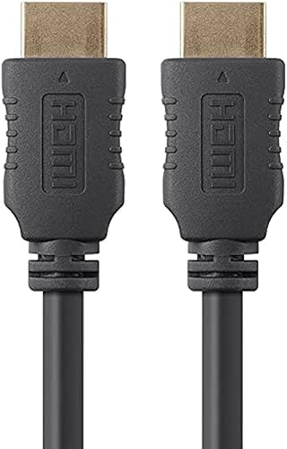 Monoprice 4K High Speed HDMI Cable - HDMI 2.0, 4K@60Hz, HDR, HDR10, Dolby Vision, 18Gbps, YUV 4:4:4, 28AWG, with Ferrite Cores, 6 Feet, Black - 5 Pack