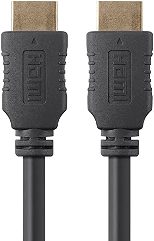 Monoprice 4K High Speed HDMI Cable - HDMI 2.0, 4K@60Hz, HDR, HDR10, Dolby Vision, 18Gbps, YUV 4:4:4, 28AWG, with Ferrite Cores, 6 Feet, Black - 5 Pack